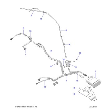 FUEL SYSTEM, LINES, EVAP - Z23RAB92B (C0705799)