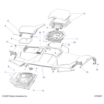 BODY, DASH, UPPER - Z25SPE92A4/B4 (C750837)