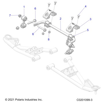 SUSPENSION, FRONT STABILIZER BAR - Z26HCA18A4/A7/B4/B7 (C0201099-3)