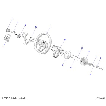 STEERING, WHEEL - Z25XPD92A/92B (C750957)