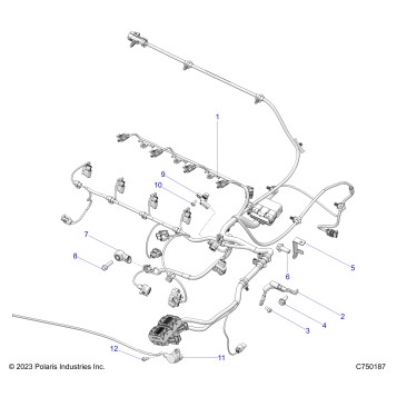 ELECTRICAL, WIRE HARNESS, ENGINE  - Z26RPK2KAR/BR/AV/BV/AC/BC/AJ/BJ (C750187)
