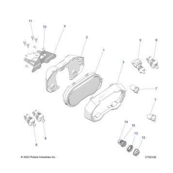 ELECTRICAL, DASH INSTRUMENTS AND CONTROLS -  Z25R4E2KA4/B4  (C750108)