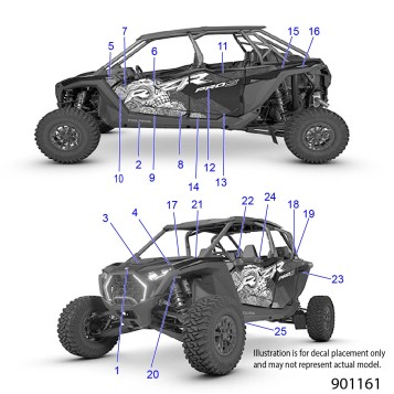 BODY, DECALS - Z26S4P92BL (901161)