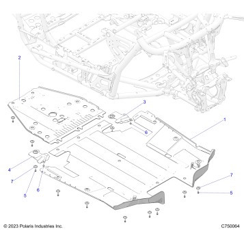 CHASSIS, SKID PLATES - Z24GAE92A/92B (C750064)
