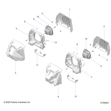 ELECTRICAL, AUDIO, REAR - Z25RPP2KBL (C750843)