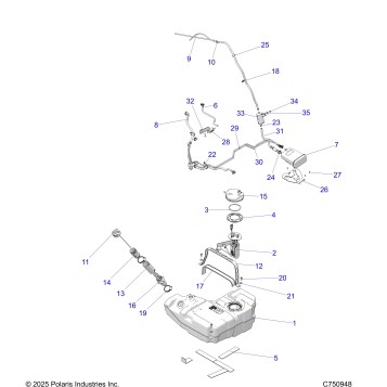 FUEL SYSTEM, EVAP - Z26R4K2KBC/BR/BJ/BV (C750948)