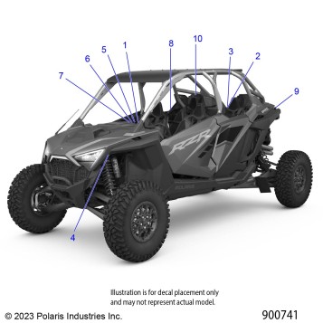 BODY, DECALS STANDARD - Z24RMD2KAH/AL/BH/BL (900537)