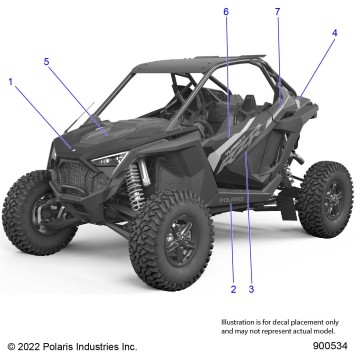 BODY, DECALS, GRAPHICS - Z23GAC92A/92B (900534-01)