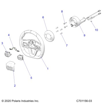 STEERING, WHEEL - Z23RGK2KAJ/BJ (C701156-03)