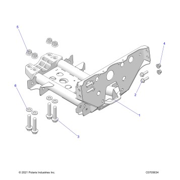 CHASSIS, MOUNTING, FRONT GEARCASE - Z22M4E92AD/AG/AJ/BD/BG/BJ (C0705634)