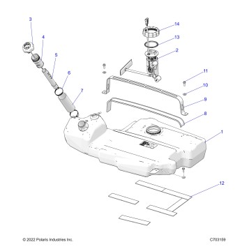 FUEL SYSTEM, FUEL TANK - Z23RGD2KAJ/AK/BJ/BK (C703159)