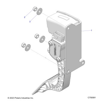 ENGINE, THROTTLE PEDAL - Z25SPE92A4/B4 (C750081)