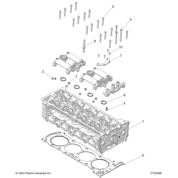 ENGINE, CYLINDER HEAD - Z24RGD2KAH/AL/BH/BL  (C703396)
