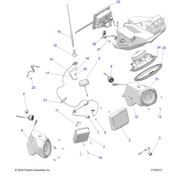 ELECTRICAL, OPTION, AUDIO, FRONT - Z23RMU2KAN/BN (C703273)