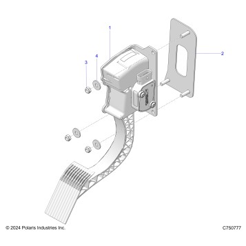 ENGINE, THROTTLE PEDAL - Z25XPD92A/92B (C750777)