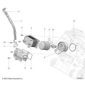ENGINE, DIPSTICK AND OIL FILTER - Z25XPD92A/92B (C750275)