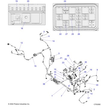 ELECTRICAL, WIRE HARNESS, CHASSIS - Z23RGU2KAN/BN  (C703282)