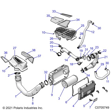 ENGINE, AIR INTAKE SYSTEM - ZZ3G4C92AL/BL (C0705749)
