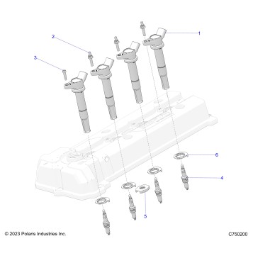 ENGINE, COILS & SPARK PLUGS - Z26RPK2KAR/BR/AV/BV/AC/BC/AJ/BJ (C750200)
