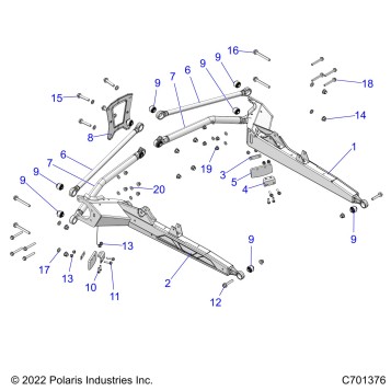 SUSPENSION, REAR CONTROL ARMS - Z23RAE92A/92B (C701376)