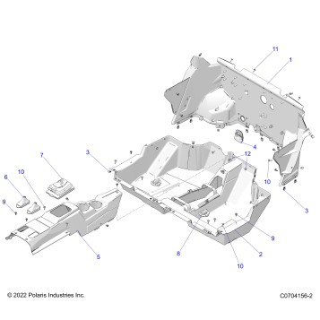 BODY, FLOOR - Z23NAK99A/99B (C0704156-2)