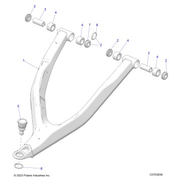 SUSPENSION, FRONT CONTROL ARM UPPER - Z25SPE92A4/B4 (C0703838)