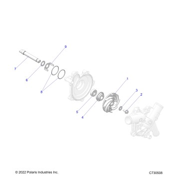 ENGINE, WATERPUMP ASSEMBLY - Z23NAK99A/99B (C730508)