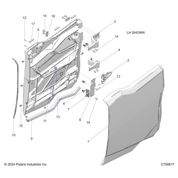 BODY, DOORS, REAR - Z25X4B92AP/BP (C750617)