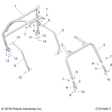 CHASSIS, CAB FRAME - Z20CHA57A2/E57AM (C701040-1)