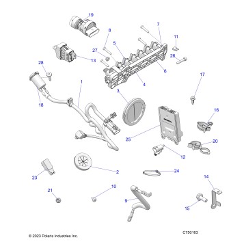 ELECTRICAL, WIRE HARNESS, PERIPHERAL - Z25R4E2KA4/B4  (C750163)