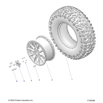 WHEELS, FRONT/REAR - Z26S4D92AN/AH/BN/BH (C750193)