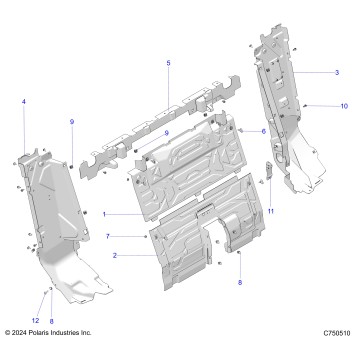 BODY, REAR CLOSEOFF - Z25XPD92A/92B (C750510)
