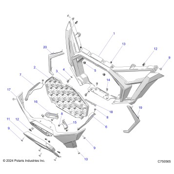 BODY, FRONT BUMPER - Z25X4B92AP/BP (C750566)