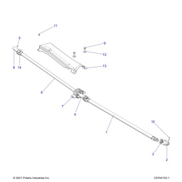 DRIVE TRAIN, PROP SHAFT - Z23N4K99A/99B (C0704133)