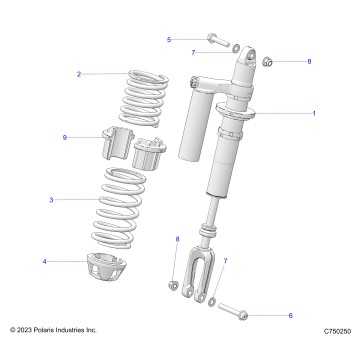 SUSPENSION, FRONT SHOCK MOUNTING - Z25SPE92A4/B4 (C750250)