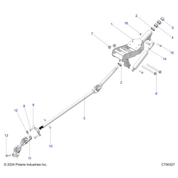 STEERING, LINKAGE & TILT - Z25SPE92A4/B4 (C750327)