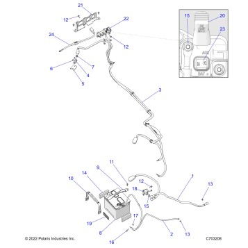 ELECTRICAL, BATTERY - Z23ASA87A2(C701024-10)