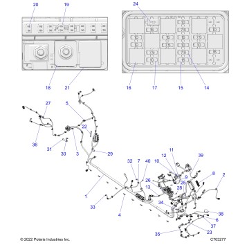 ELECTRICAL, WIRE HARNESS, CHASSIS - Z23RMU2KAN/BN (C703277)