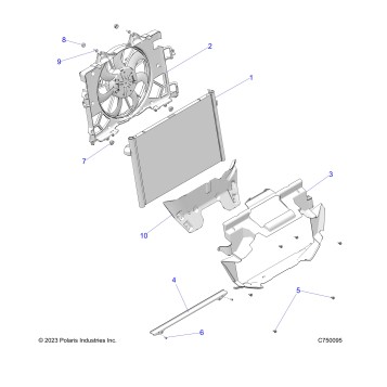 ENGINE, COOLING, RADIATOR - Z25R4E2KA4/B4  (C750095)