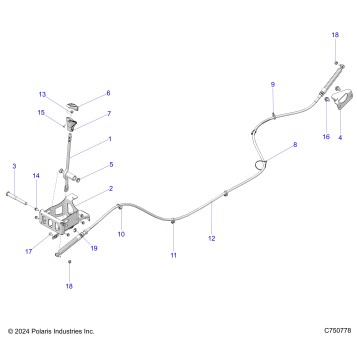 DRIVE TRAIN, GEAR SELECTOR - Z25X4B92AP/BP (C703079)