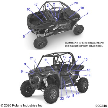 BODY, DECALS - Z21NAK99AG/AP/BG/BP (900240)