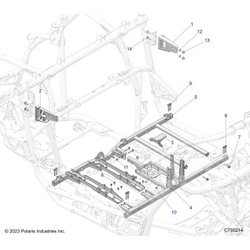 CHASSIS, MOUNTING AND BRACKETS - Z26RPK2KAR/BR/AV/BV/AC/BC/AJ/BJ (C750214)