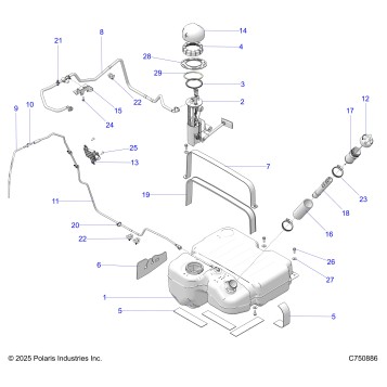 FUEL SYSTEM, STD. - Z26X4E92A4/B4/A6/B6 (C750886)