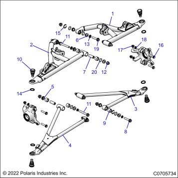SUSPENSION, FRONT CONTROL ARMS - Z23R4D92AK/AS/BK/BS (C0705734)