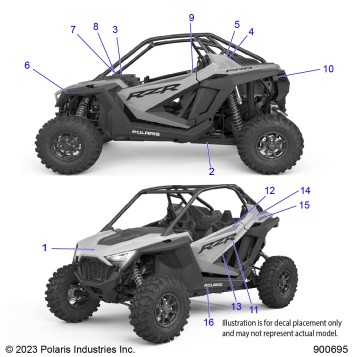 BODY, DECALS - Z24RAE92AG/BG (900574)