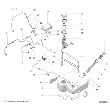 FUEL SYSTEM, EVAP - Z26X4D92BH/BN (C750885)