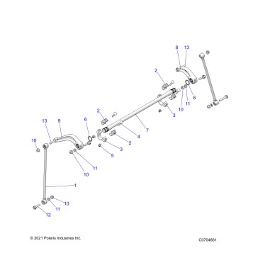 SUSPENSION, REAR STABILIZER BAR - Z23RMU2KAN/BN (C0704861)
