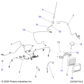 ELECTRICAL, RIDE COMMAND - Z23A5K87A4(C0704716-2)