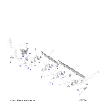 ENGINE, COOLING, HOSE MOUNTING - Z23RMU2KAN/BN (C703042)