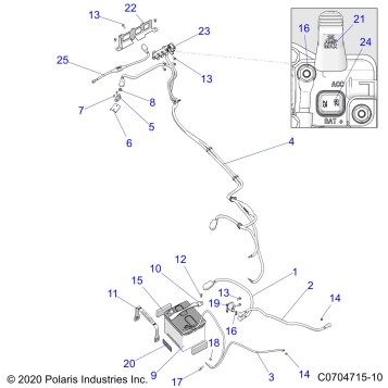 ELECTRICAL, BATTERY AND HARNESS - Z22ASK99A4/B4/ASV99A4 (C0704715-10)